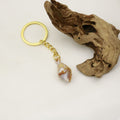 Acrylic Scallop Shell Keychain Two Tone Cloud Bag Charm view 4