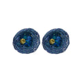Light Luxury Crystal Gold Wire Spiral Flower Drop Earrings With Silver Pins view 5