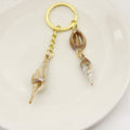 Metal Cloud Scallop Shell Keychain Bag Charm DIY Gift view 3