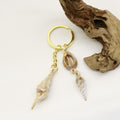 Metal Cloud Scallop Shell Keychain Bag Charm DIY Gift view 4