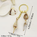 Metal Cloud Scallop Shell Keychain Bag Charm DIY Gift view 2