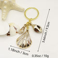 Acrylic Shell Cloud Scallop Keychain DIY Bag Charm (5060) view 2