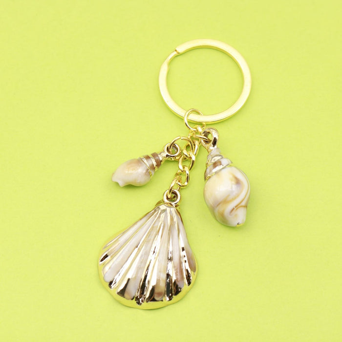 Acrylic Shell Cloud Scallop Keychain DIY Bag Charm (5060)
