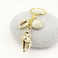 Acrylic Shell Cloud Scallop Keychain Bag Charm DIY Gift view 3