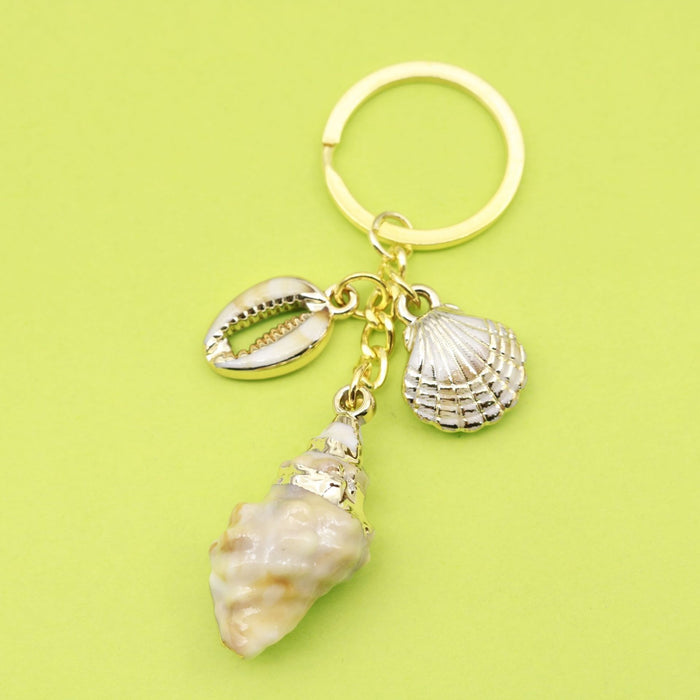 Acrylic Shell Cloud Scallop Keychain Bag Charm DIY Gift
