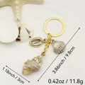 Acrylic Shell Cloud Scallop Keychain Bag Charm DIY Gift view 2