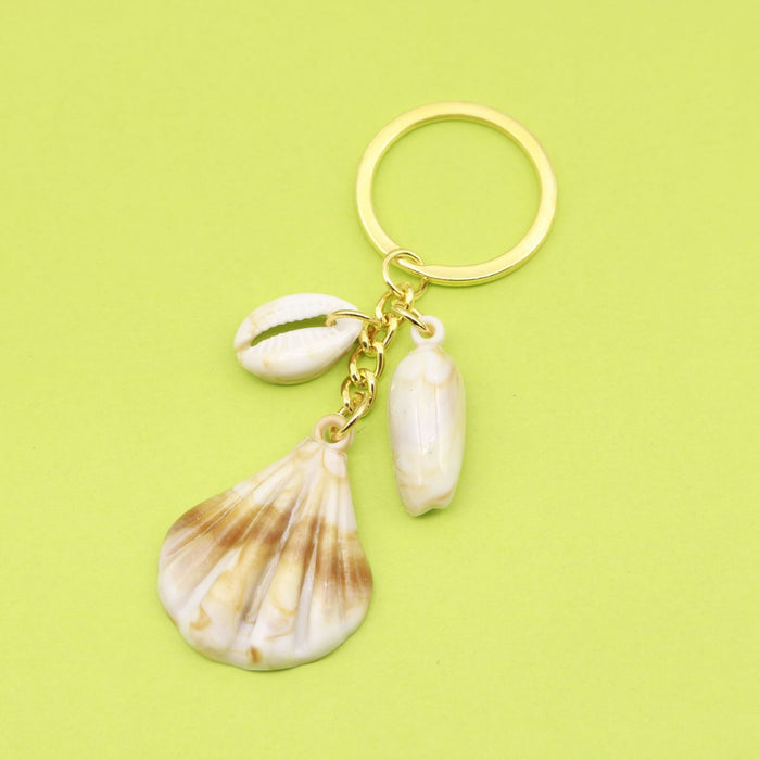Acrylic Shell Cloud Scallop Keychain DIY Gift