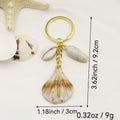 Acrylic Shell Cloud Scallop Keychain DIY Gift view 2