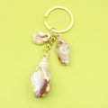 Acrylic Shell Cloud Scallop Keychain DIY Bag Charm (9339) view 1