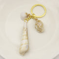 Zinc Alloy Scallop Shell Keychain Bag Charm Gift view 3