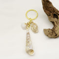 Zinc Alloy Scallop Shell Keychain Bag Charm Gift view 4