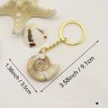 Acrylic Shell Keychain Bag Charm DIY Gift view 2