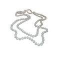 French Vintage Faux Pearl Beaded Sweater Necklace, Elegant Geometric Round Light Luxury Choker view 5