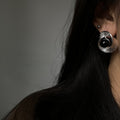 Alloy Irregular Geometric Round Hollow Twisted Stud Earrings For Women Modern Minimalist Jewelry view 4