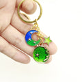 Zinc Alloy Moon Star Keychain For Couple Bag Charm view 3