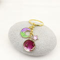 Zinc Alloy Moon Star Keychain For Couple Bag Charm view 4