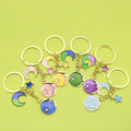 Zinc Alloy Moon Star Keychain For Couple Bag Charm view 1