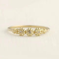 Daisy Sunflower Forest Style Ring For Women Simple Fresh Pastoral Floral Finger Jewelry view 3