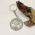 Metal Round Tree Of Life Keychain Bag Charm Gift view 4