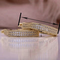 Trendy Irregular Hollow Metal U Shaped Ear Cuff For Women Electroplated Imitation Gold Jewelry Earrings view 4