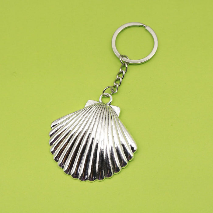Metal Large Shell Keychain For Beach Bag Charm Gift
