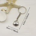 Metal Soccer Ball Keychain Minimalist Bag Charm view 2