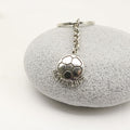 Metal Soccer Ball Keychain Minimalist Bag Charm view 3
