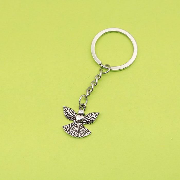 Zinc Alloy Angel Keychain For Bag Charm Gift – Silver