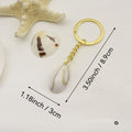 Acrylic Shell Scallop Keychain DIY Bag Charm (6513) view 2