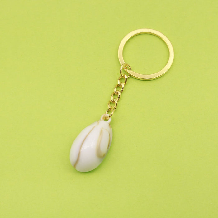 Acrylic Shell Scallop Keychain DIY Bag Charm (6513)