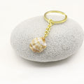 Metal Two Tone Shell Cloud Keychain For DIY Bag Charm view 3