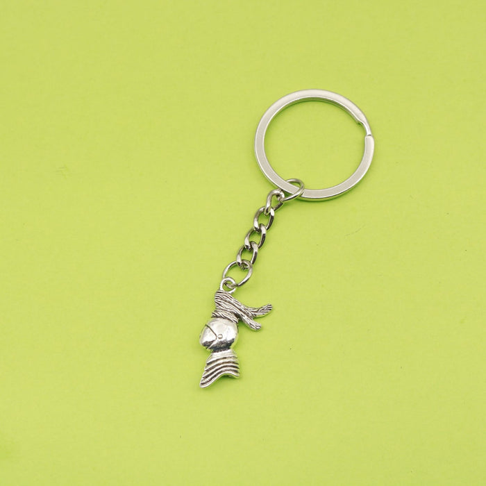 Metal Combat Helmet Keychain Bag Charm Gift