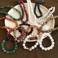 New Chinese Style Acrylic Ombre Round Beaded Necklace Bracelet Jewelry Set Retro Ethnic Design view 3