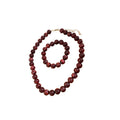 New Chinese Style Acrylic Ombre Round Beaded Necklace Bracelet Jewelry Set Retro Ethnic Design view 5
