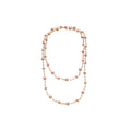 French Glass Beaded Faux Pearl Layered Sweater Necklace Retro Court Style Round Geometric Jewelry view 5