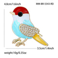 Metal Alloy Painted Enamel Bird Brooch For Versatile Fashion Wear view 5