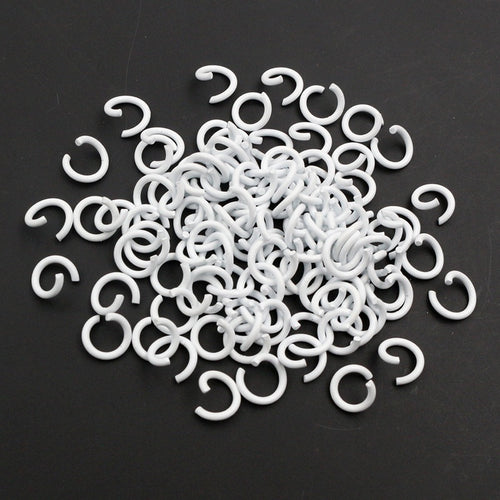 200pcs Pack 6-10mm Color Painted Iron Jump Rings Single Open Connector Rings For DIY Crafts