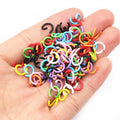 200pcs Pack 6-10mm Color Painted Iron Jump Rings Single Open Connector Rings For DIY Crafts view 4