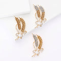 Alloy Crossed Wheat Brooch Pin For Women's Suits And Dresses view 2
