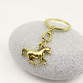 Metal Western Horse Horseshoe Keychain Key Ring Gift view 3