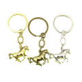 Metal Western Horse Horseshoe Keychain Key Ring Gift view 5