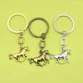 Metal Western Horse Horseshoe Keychain Key Ring Gift view 1
