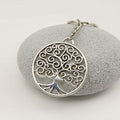 Zinc Alloy Round Tree Of Life Keychain Key Ring Gift view 3