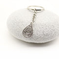 Metal Hollow Heart Drop Shape Keychain Bag Charm view 3