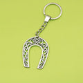 Zinc Alloy Horseshoe Keychain Good Luck Gift Key Ring view 1