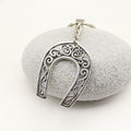 Zinc Alloy Horseshoe Keychain Good Luck Gift Key Ring view 3