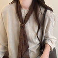 Ethnic Retro Fabric Paisley Floral Scarf Sweater Necklace Light Luxury Geometric Choker view 4