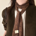 Ethnic Retro Fabric Paisley Floral Scarf Sweater Necklace Light Luxury Geometric Choker view 2