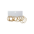 Iron And Resin Round Hoop Earrings For Women, Minimalist Geometric Light Luxury Commuter Style view 5