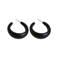Acrylic C Shape Stud Earrings With Silver Pin, Minimalist Modern Geometric Round Fashion view 5
